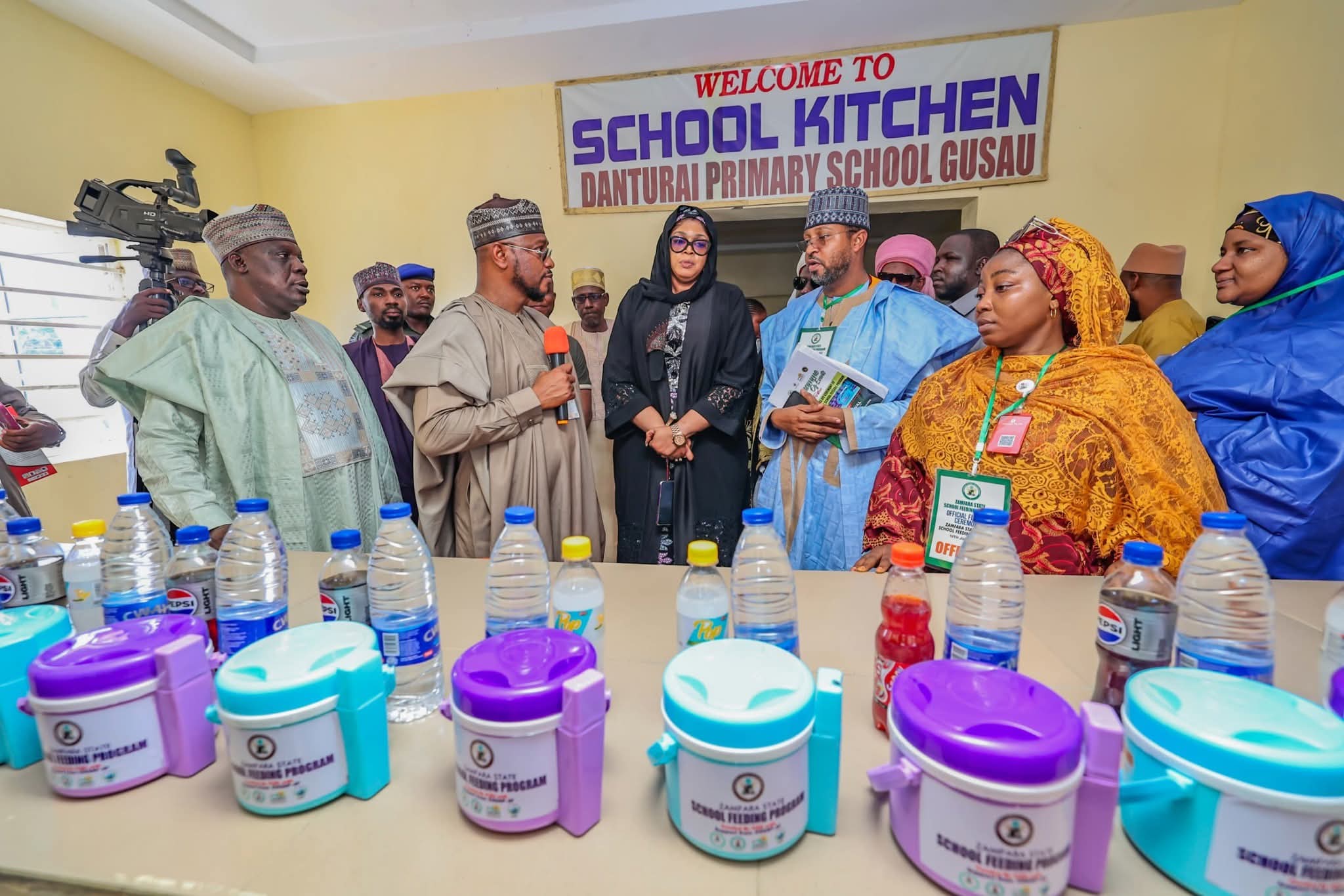 Gov. Lawal Launches School Feeding Programme to Tackle Out-of-School Crisis in Zamfara