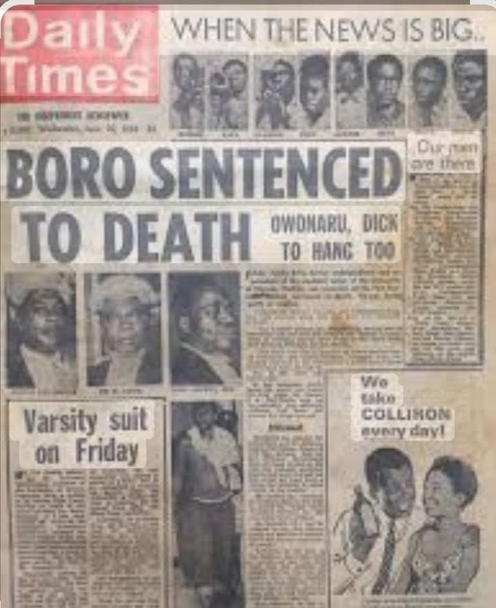 Daily Times Front Page (June 22, 1966): “Boro Sentenced to Death” — The Story of a Revolutionary’s Trial and Legacy