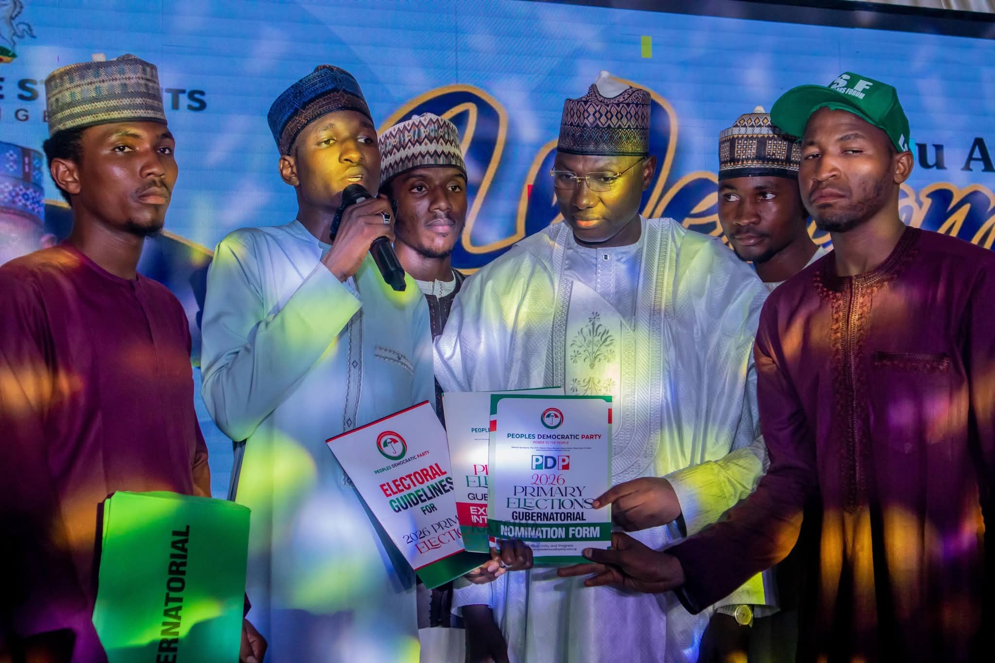 Students Honour Lado Danmarke, Purchase PDP Governorship Form at Katsina Event