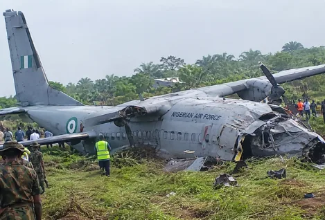 Tragedy in Ondo: Military Aircraft Carrying 32 People Crashes Near Naval Base as Rescue Mission Intensifies